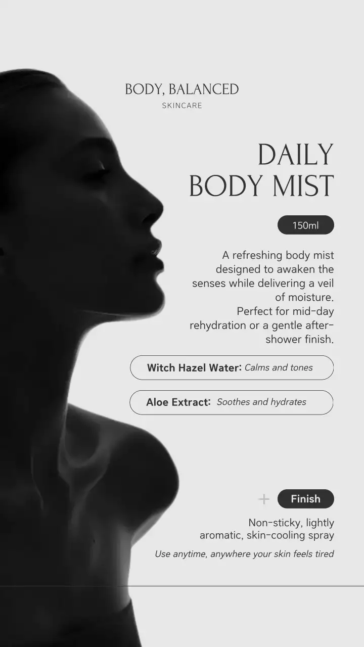 Grey Minimal Skincare Promotion Instagram Story Post