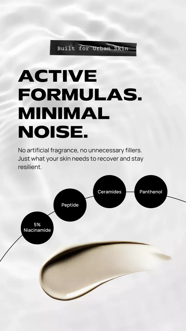 Grey Modern Skincare Promotion Instagram Story Post