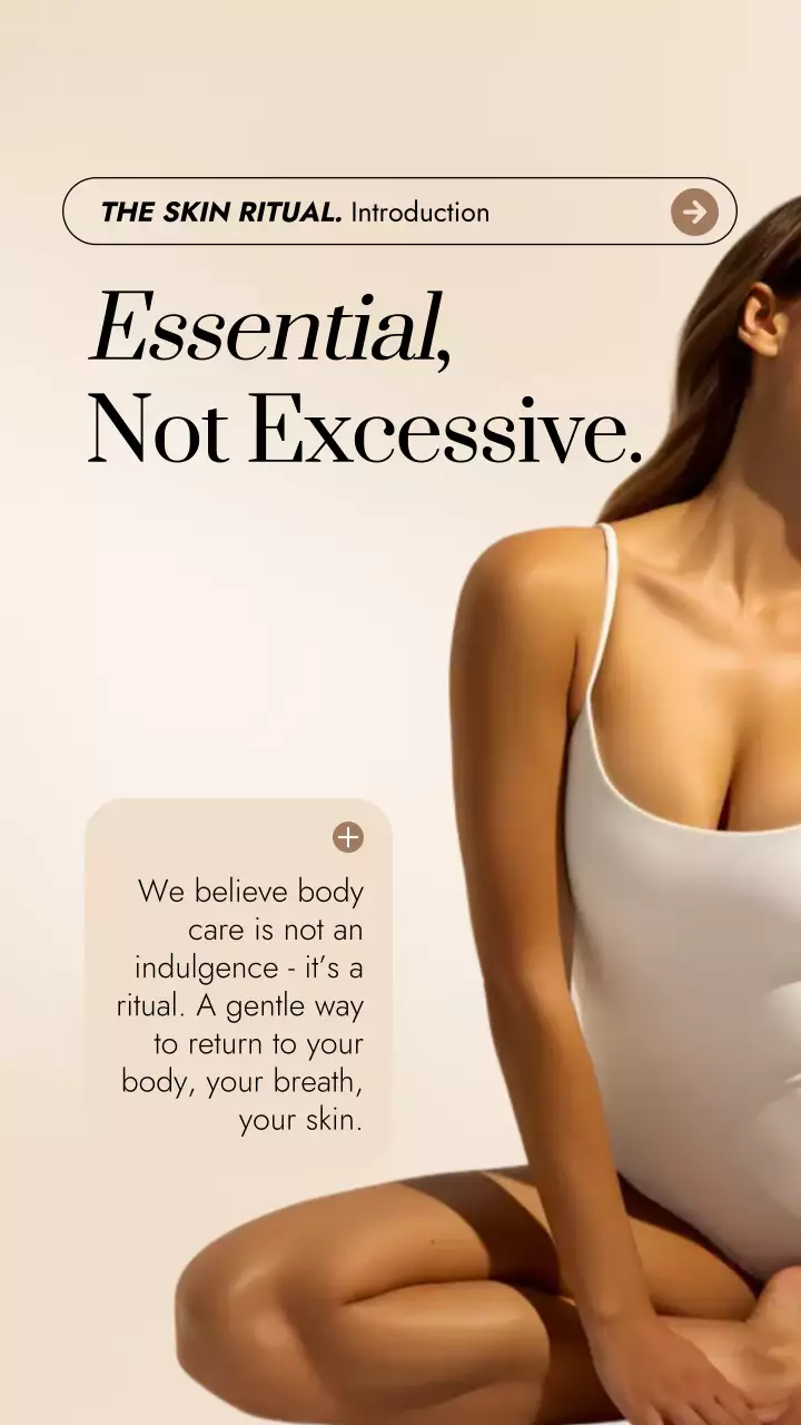 Beige Minimal Skincare Advertisement Instagram Story Post