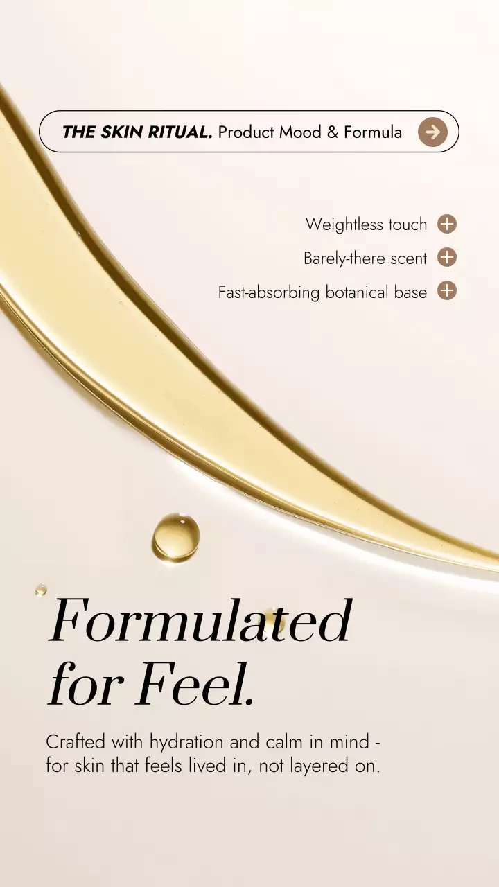Beige Minimal Skincare Advertisement Instagram Story Post