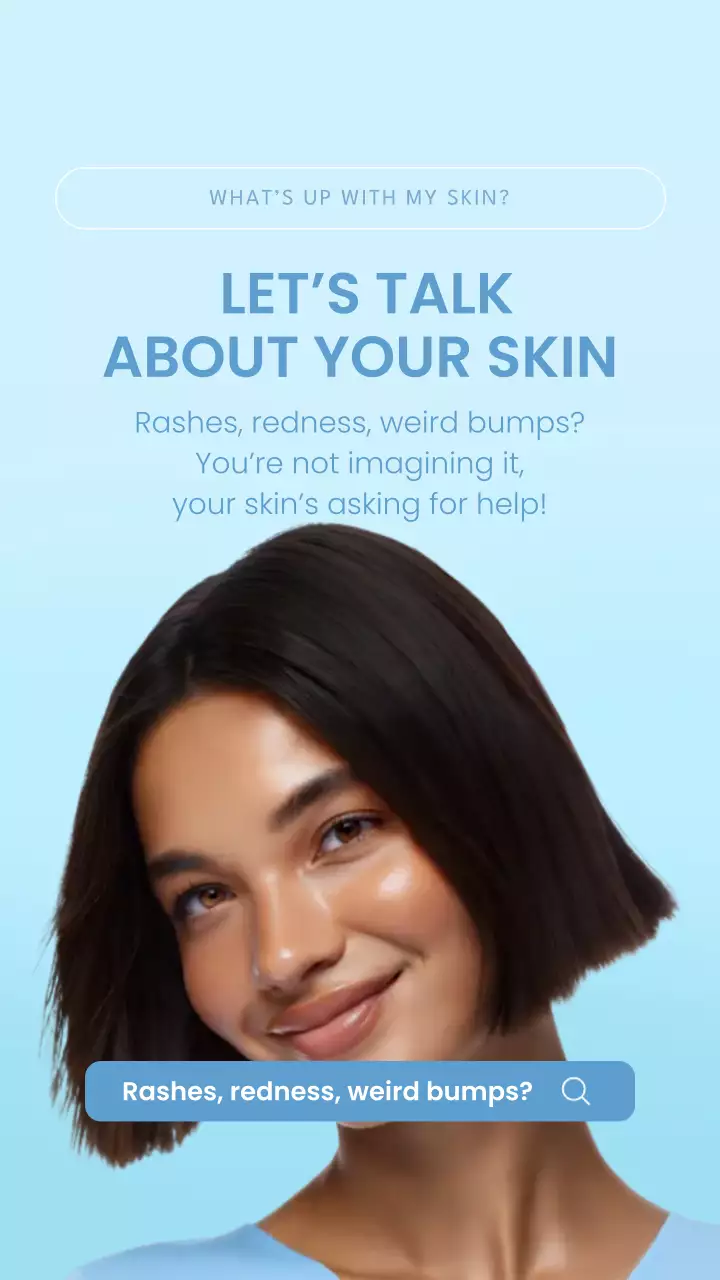 Blue Minimal Skincare Guide Instagram Story Post