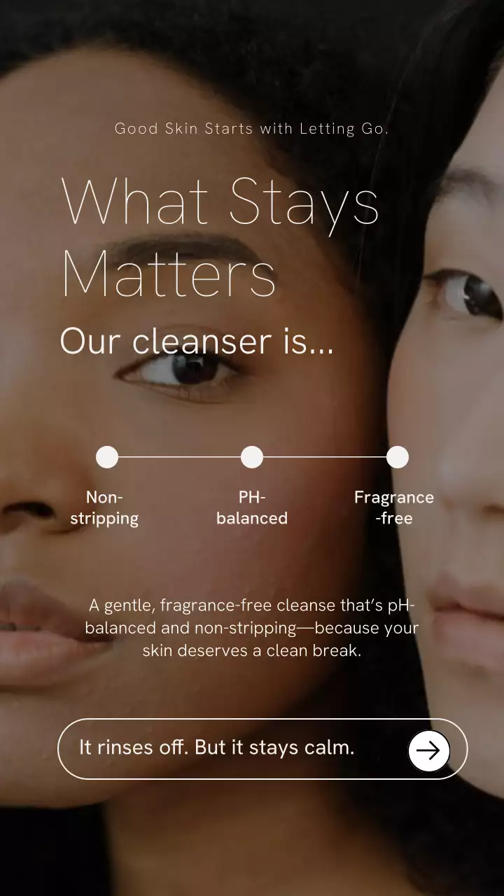 Blue Modern Skincare Promotion Instagram Story Post