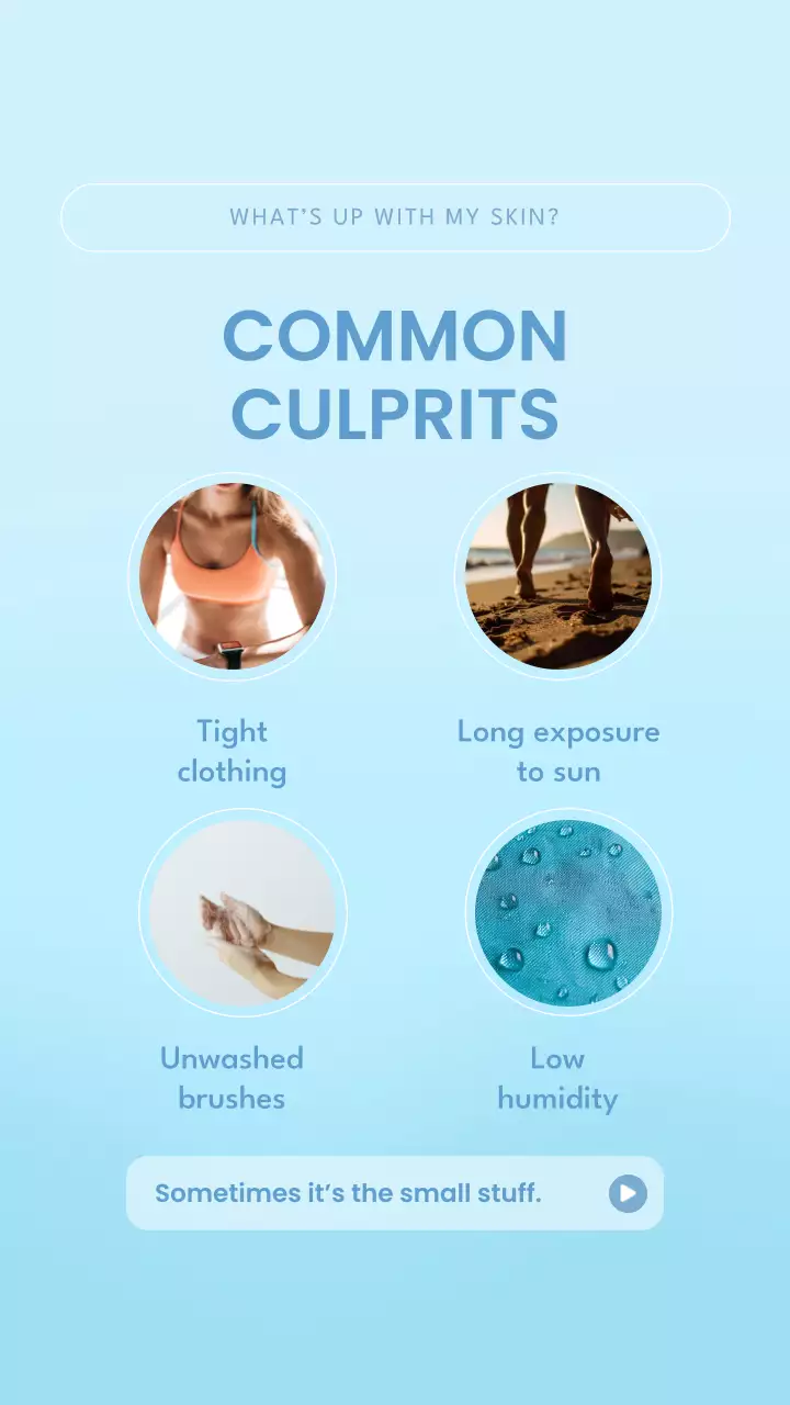 Blue Minimal Skincare Guide Instagram Story Post