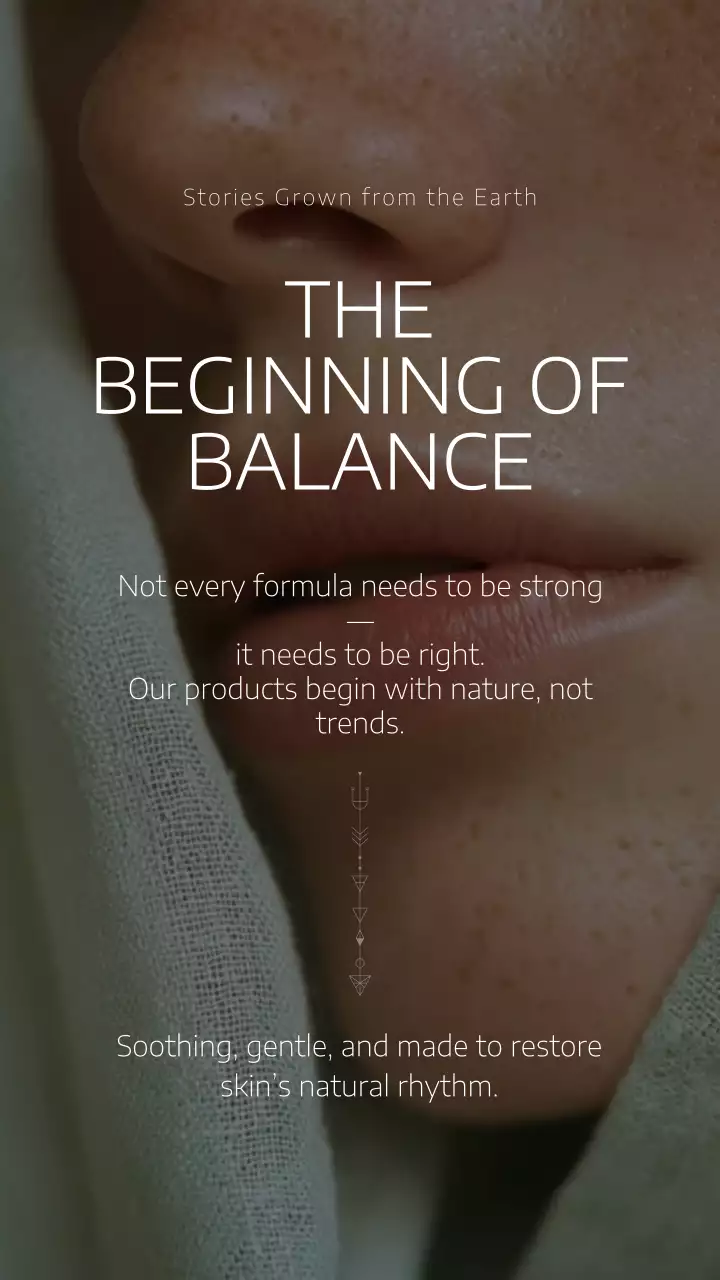 Green Organic Skincare Promotion Instagram Story Post