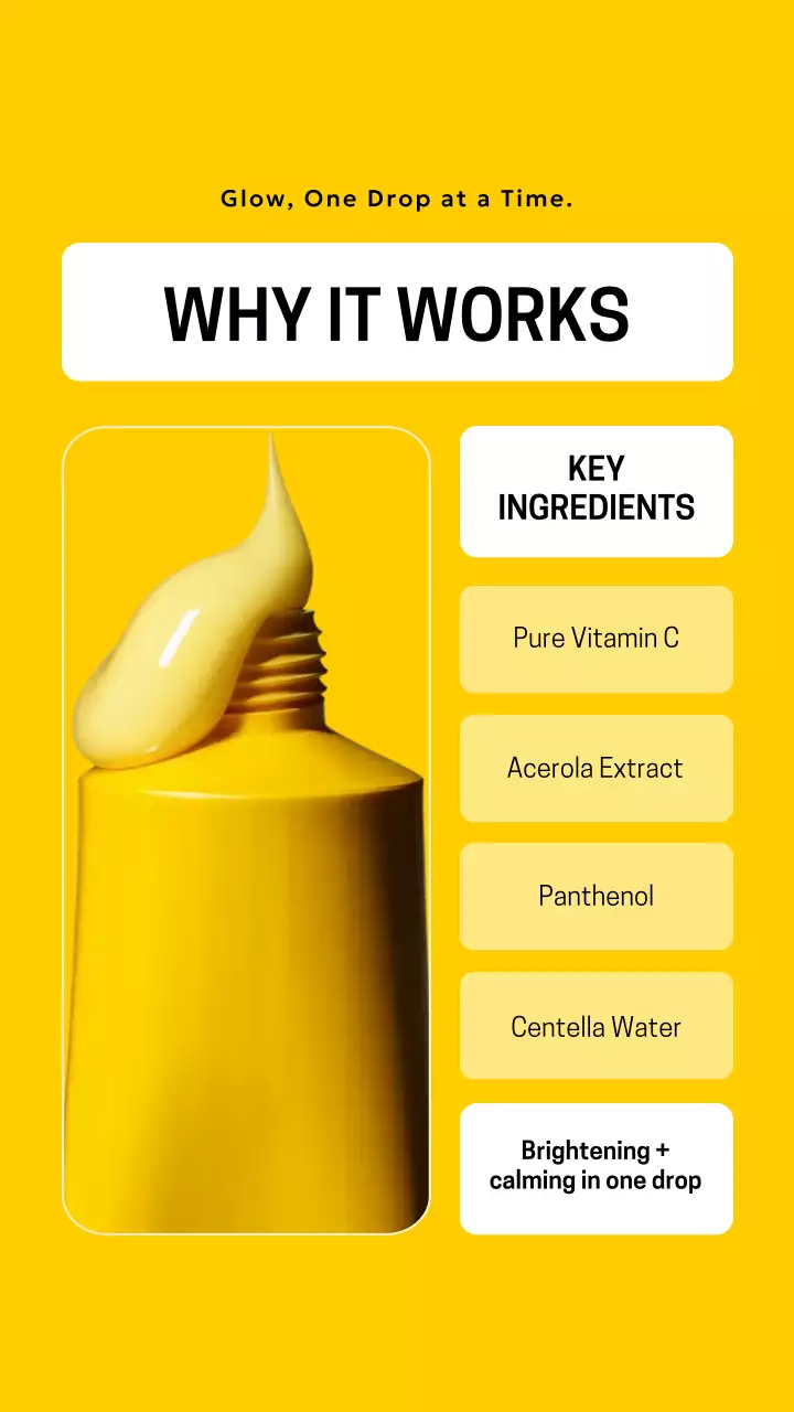 Yellow Modern Skincare Promotion Instagram Story Post
