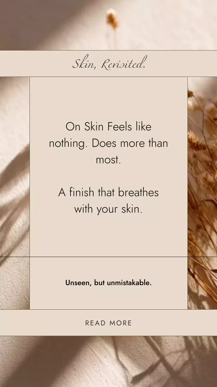 Postagem promocional de cuidados com a pele elegante bege no Instagram