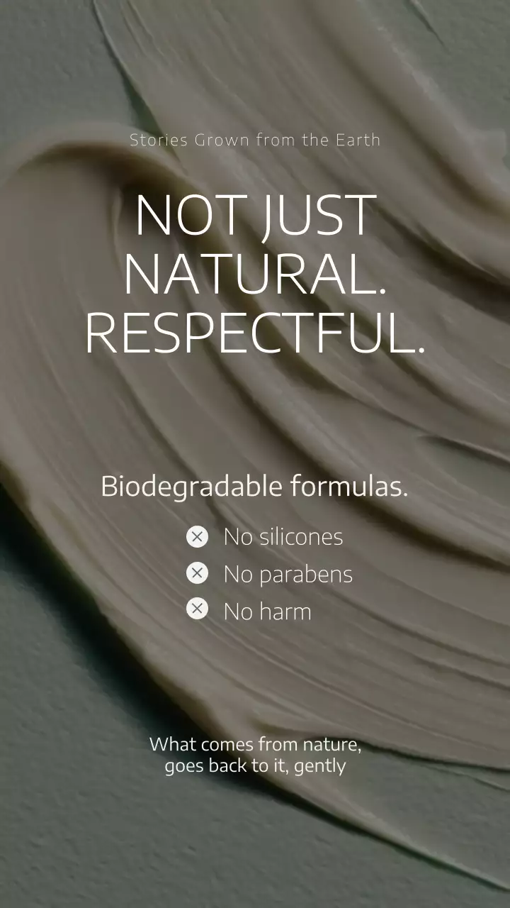 Green Organic Skincare Promotion Instagram Story Post