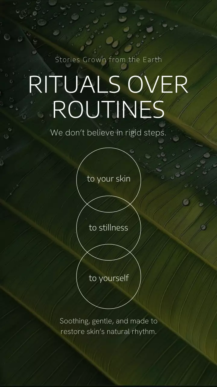 Green Organic Skincare Promotion Instagram Story Post