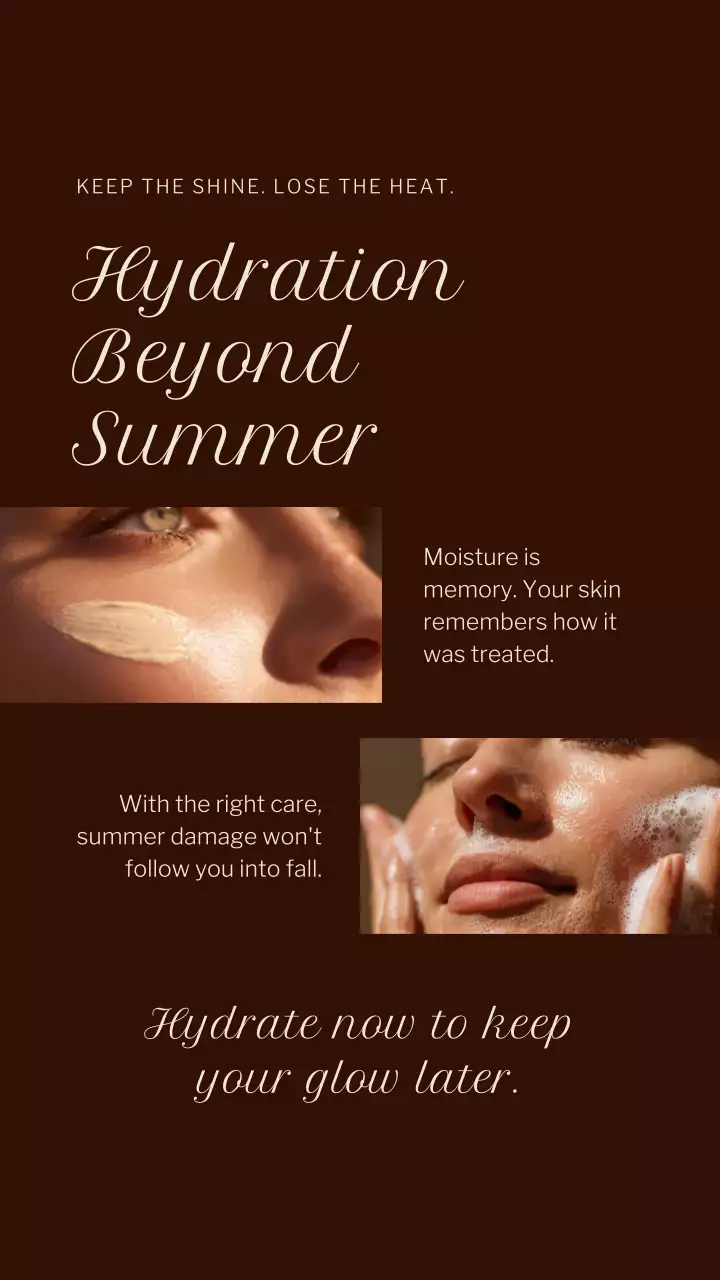 Brown Modern Skincare Promotion Instagram Story Post