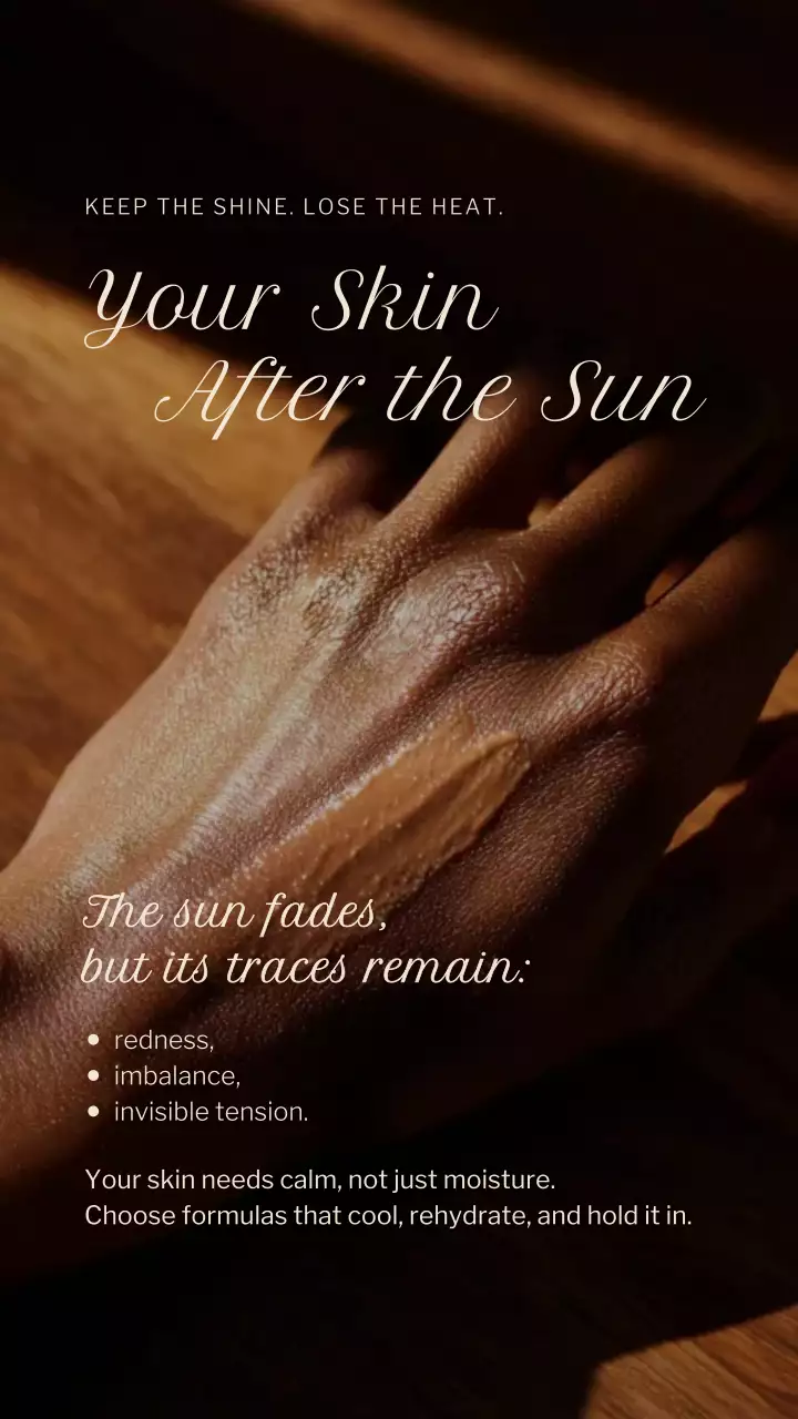 Brown Modern Skincare Promotion Instagram Story Post