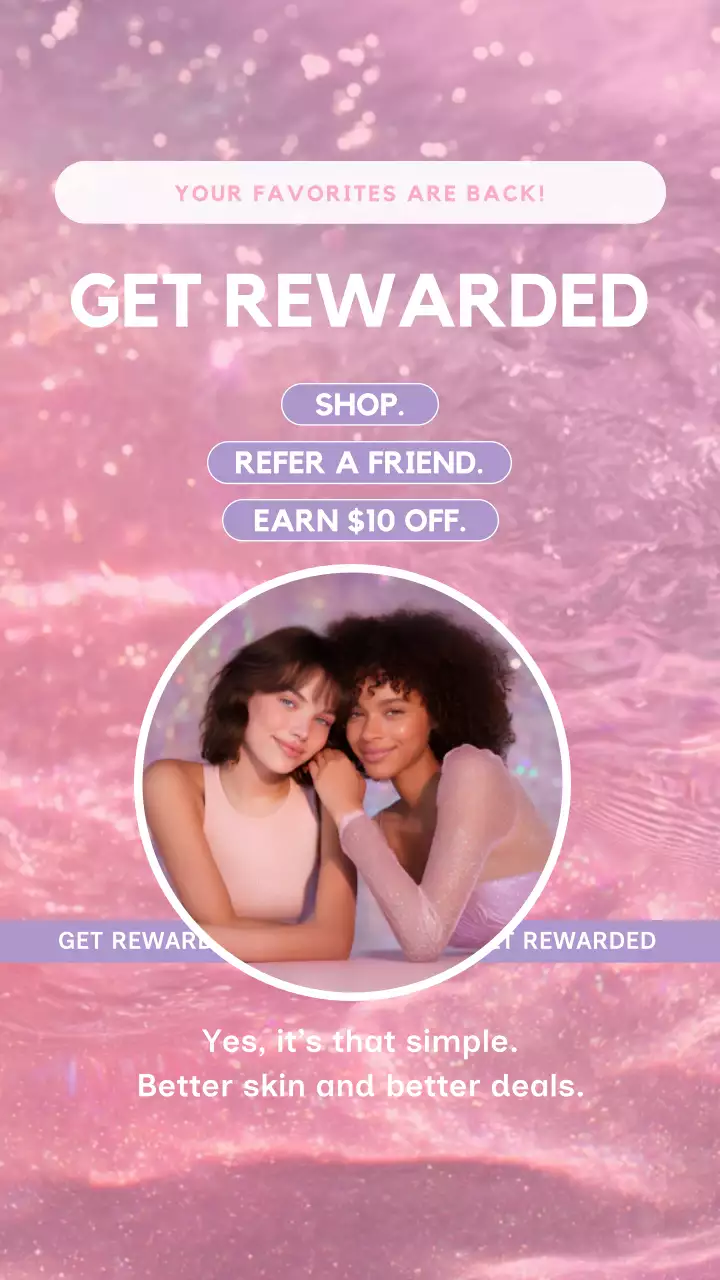 Pink Pop Makeup Promotion Instagram Story Post