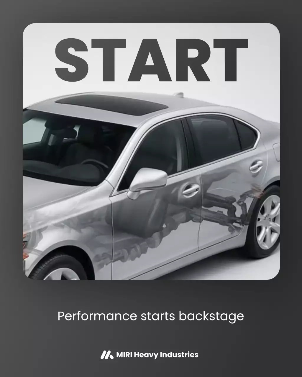 iklan mobil modern berwarna perak