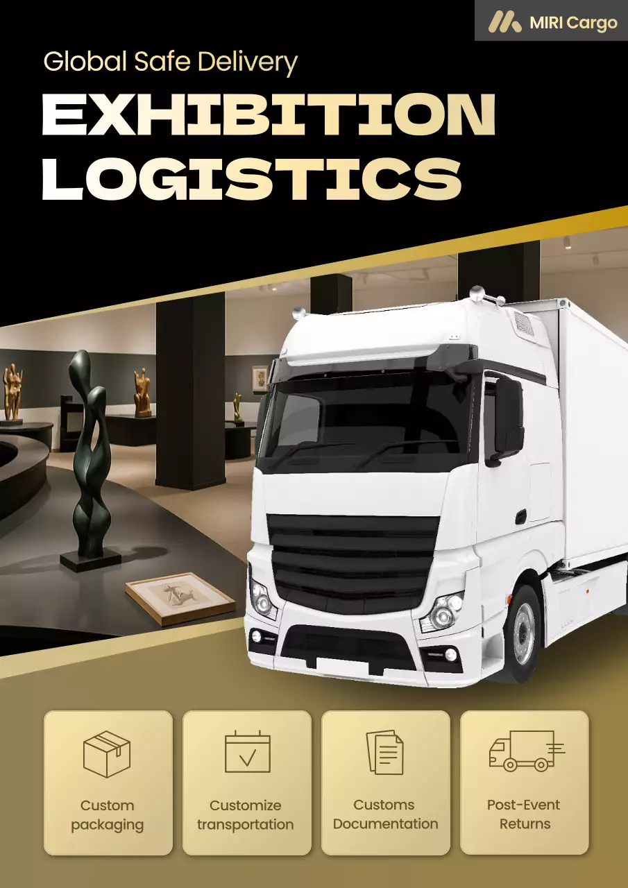 quảng cáo hậu cần hiện đại màu be