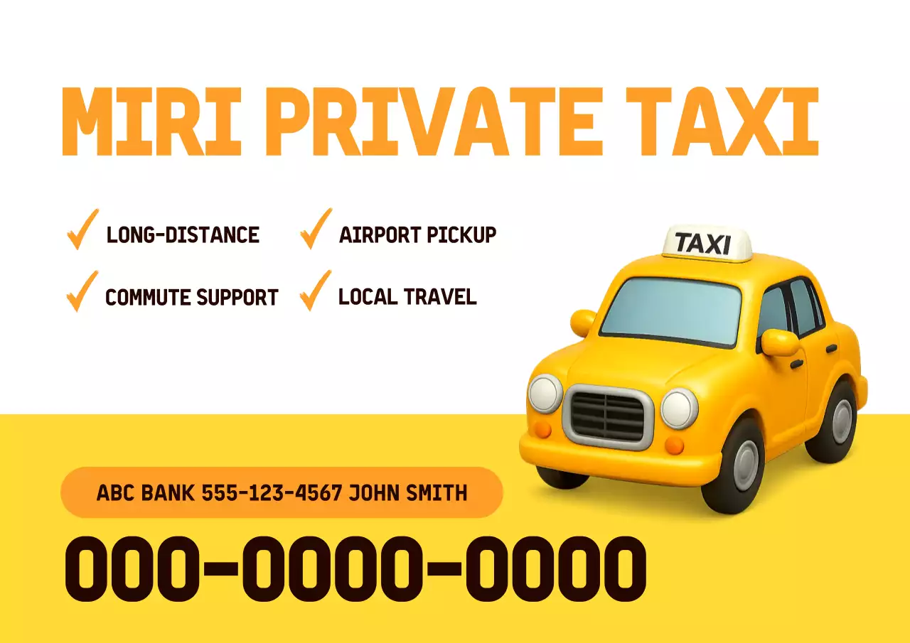 khuyến mãi taxi hiện đại màu vàng