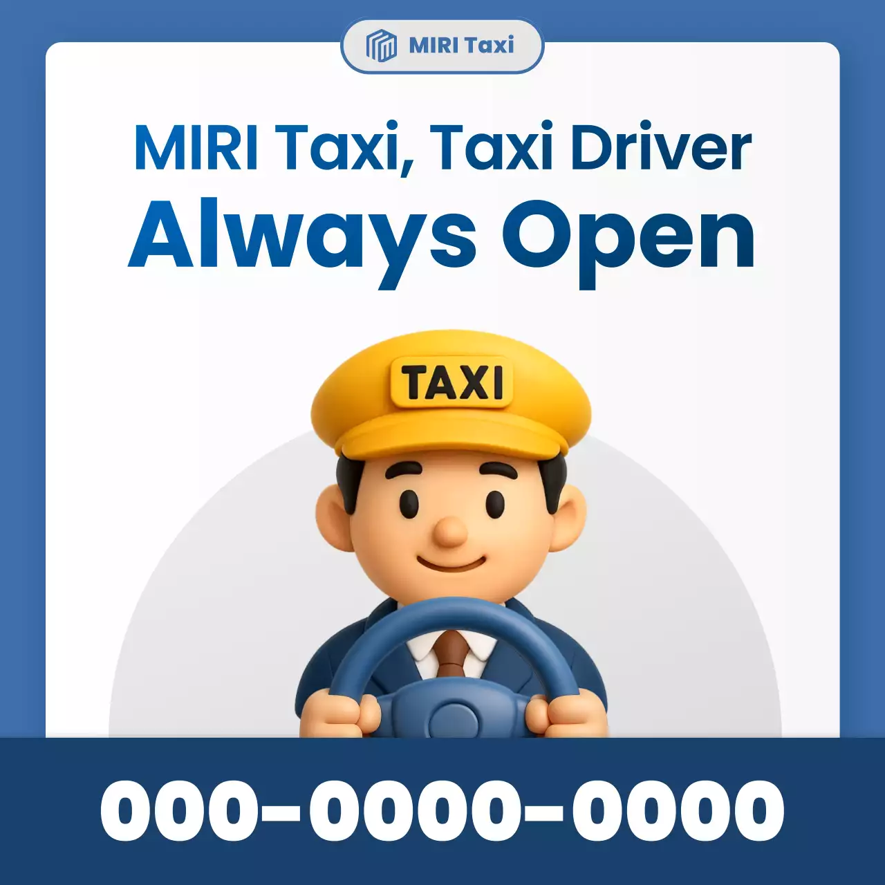 iklan taksi kartun biru