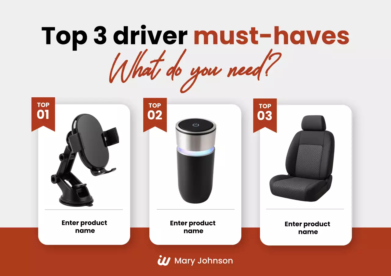 promosi mobil modern oranye