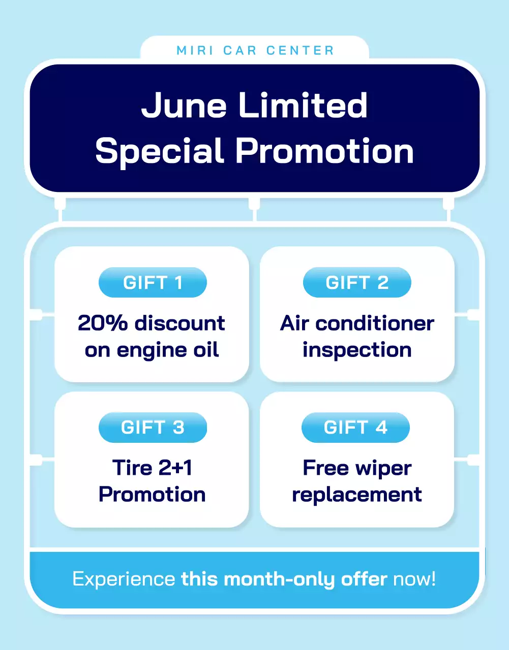 promoção de carro moderno azul