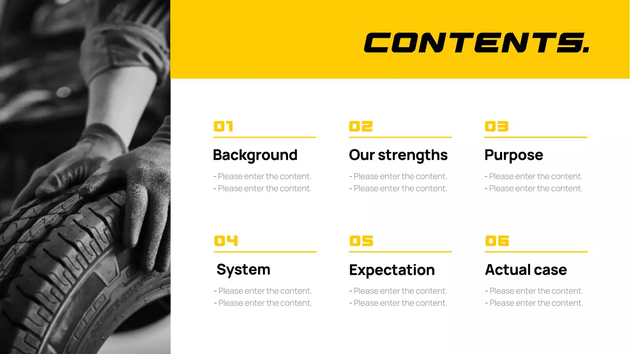 yellow modern automotive business card