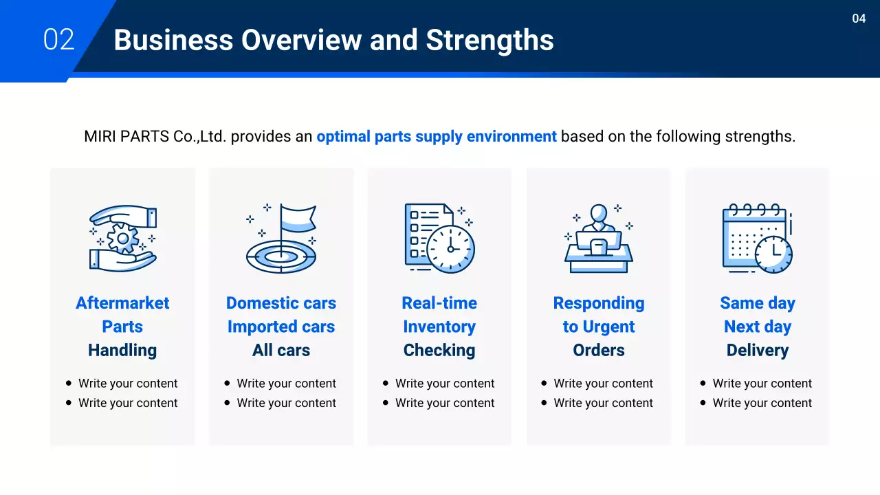 proposal otomotif modern biru