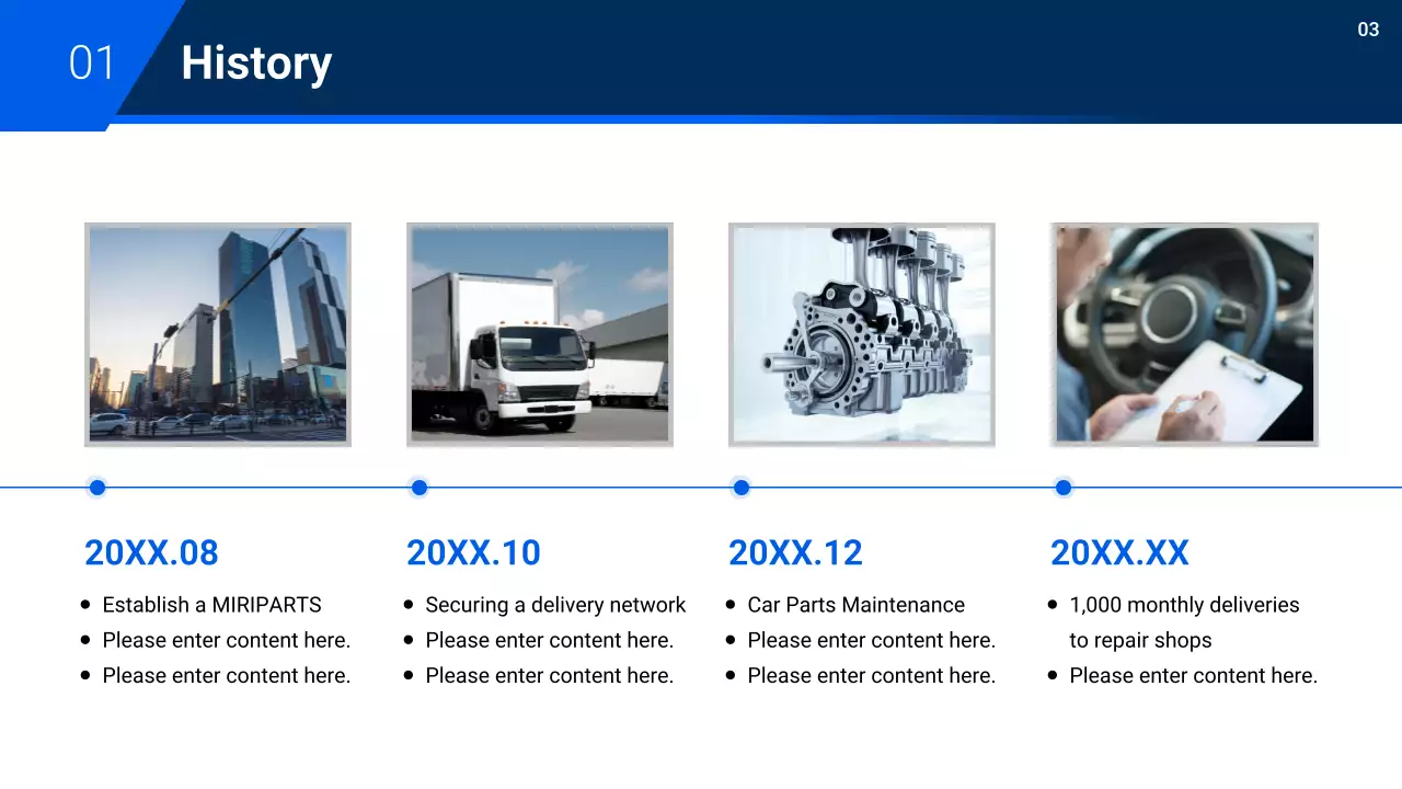 proposal otomotif modern biru