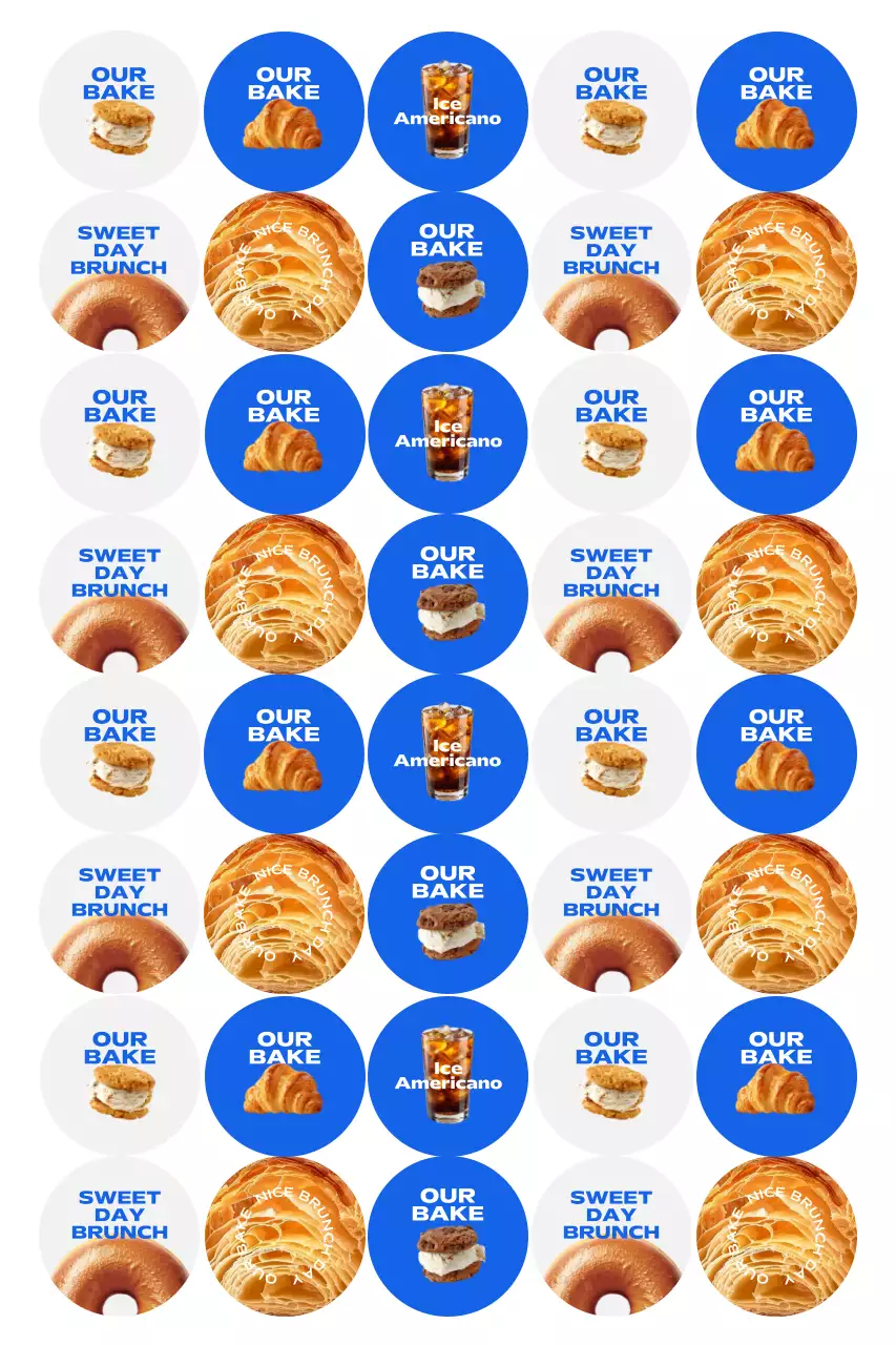 파랑 팝아트 베이커리 홍보