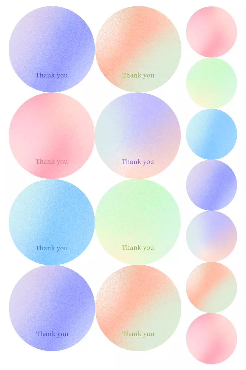 연보라 미니멀 스티커 굿즈