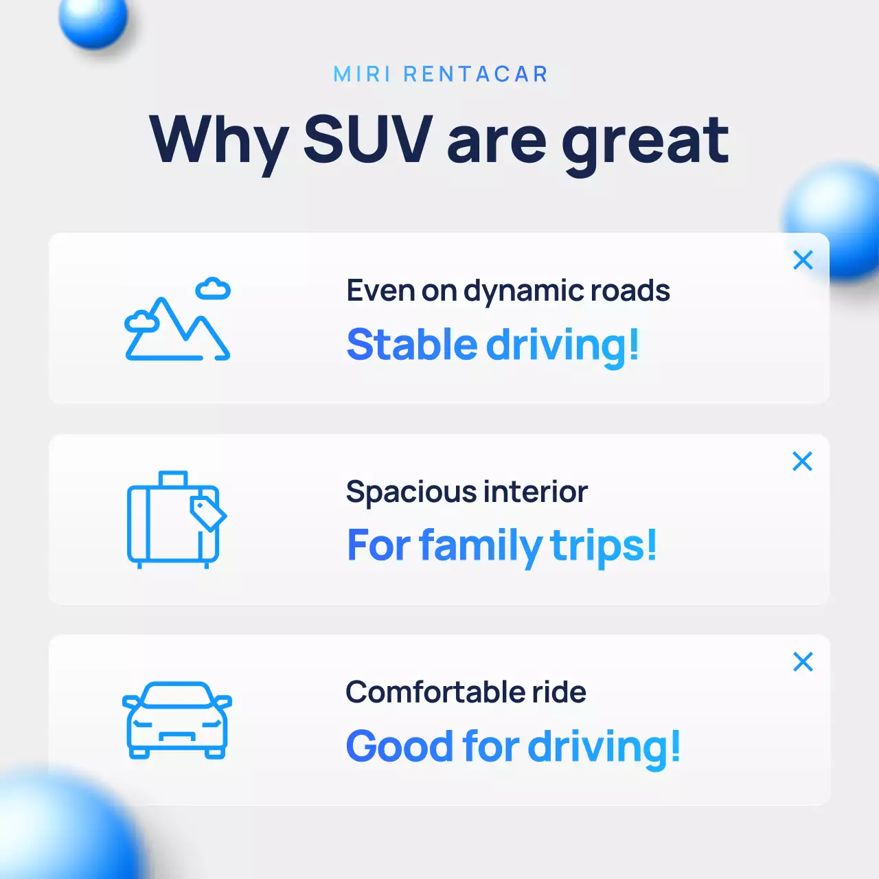 Blue Modern SUV Announcement Promotion