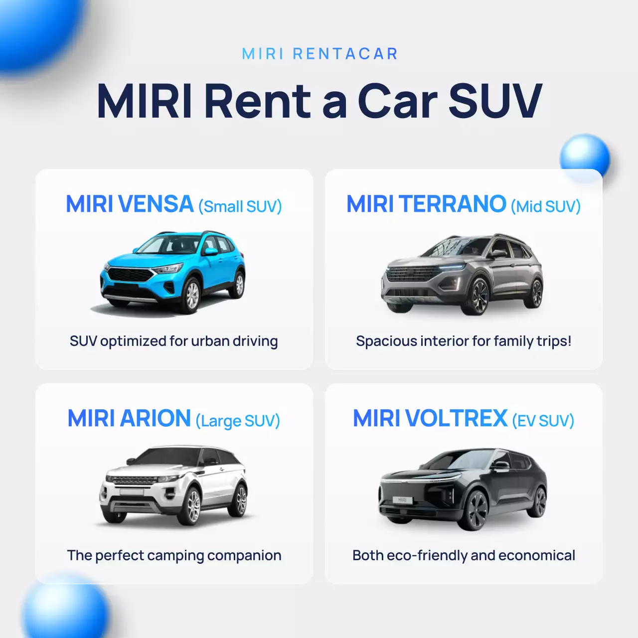 Blue Modern SUV Announcement Promotion