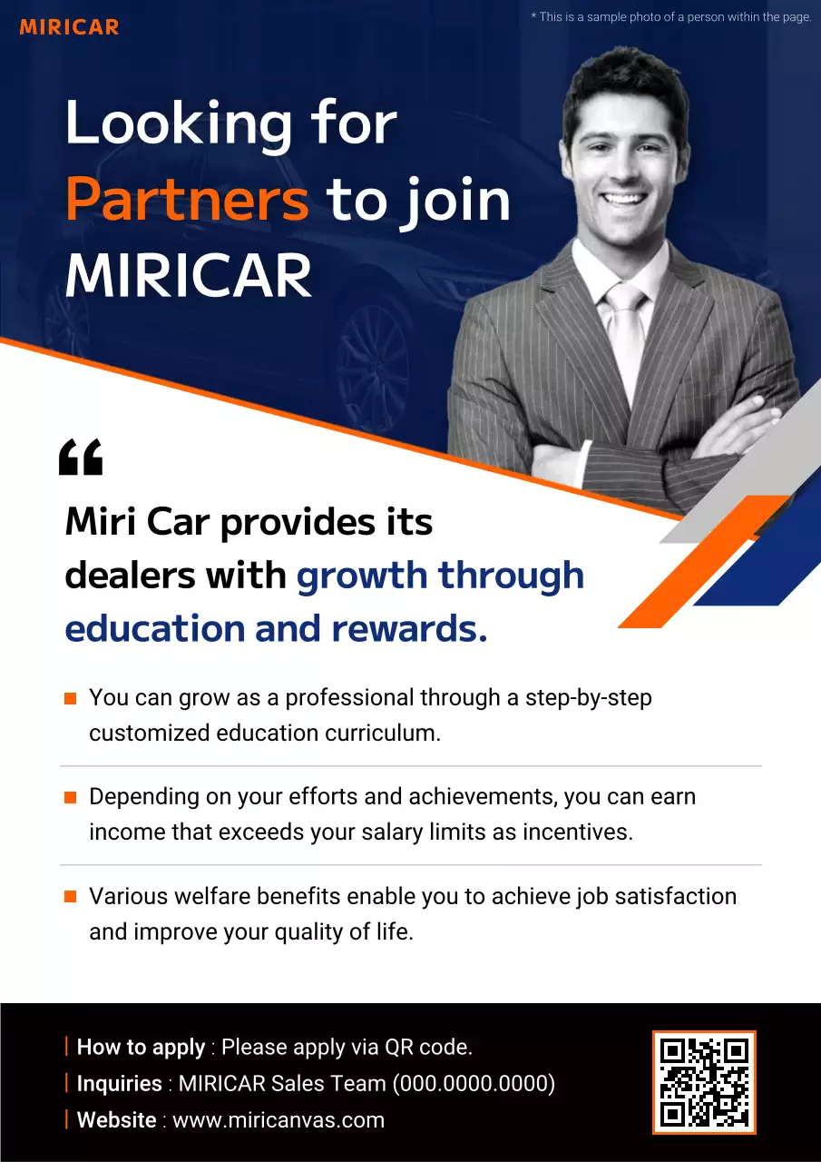 pengumuman rekrutmen oranye modern