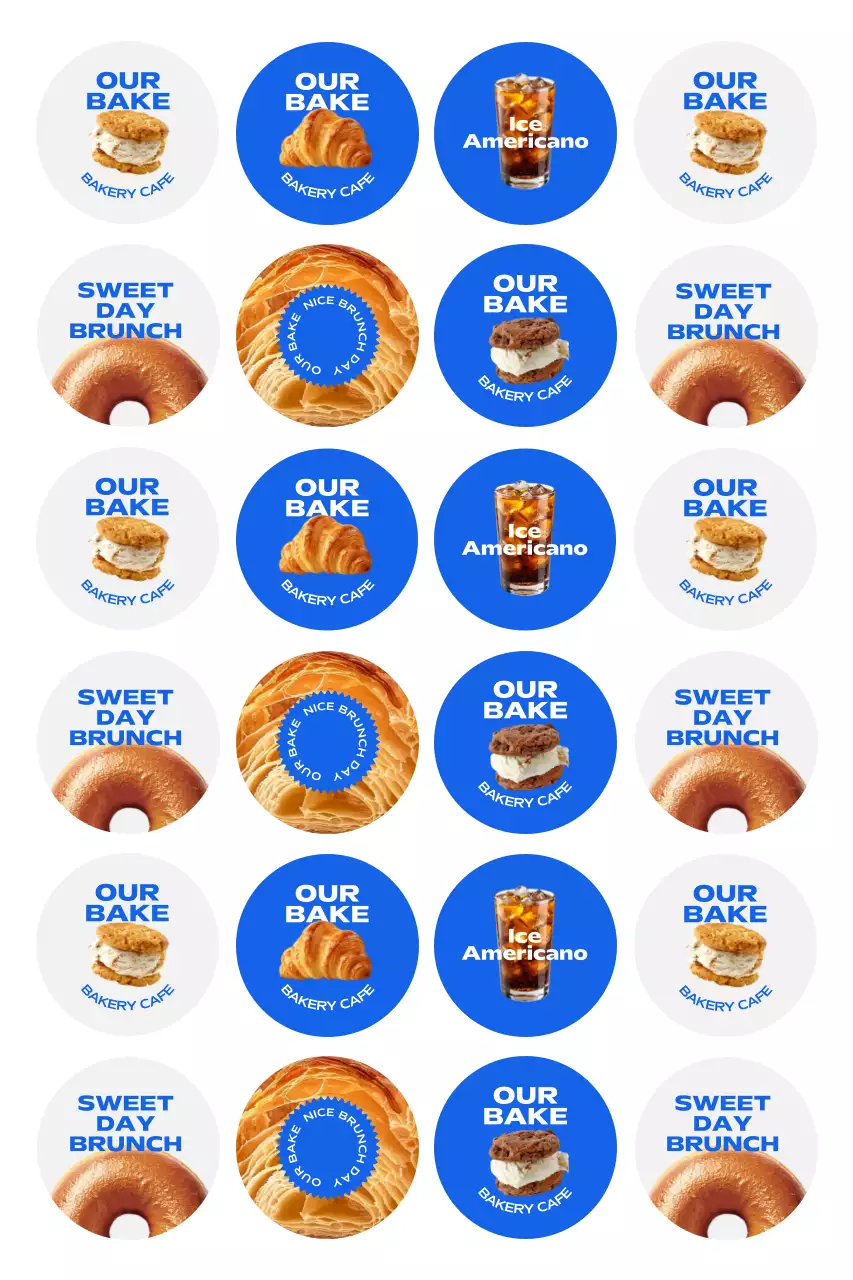 파랑 팝 베이커리 광고