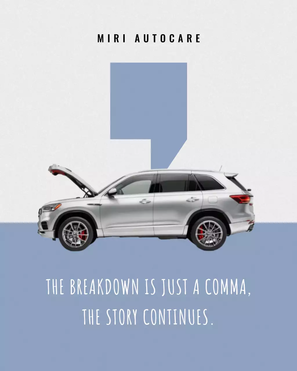 iklan mobil modern berwarna perak