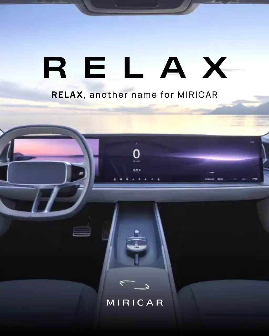 iklan mobil modern berwarna abu-abu