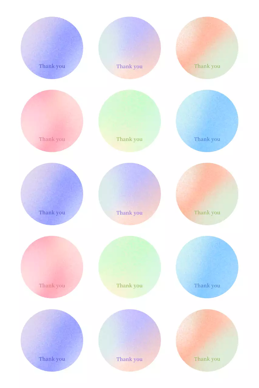 연보라 심플 감사 엽서