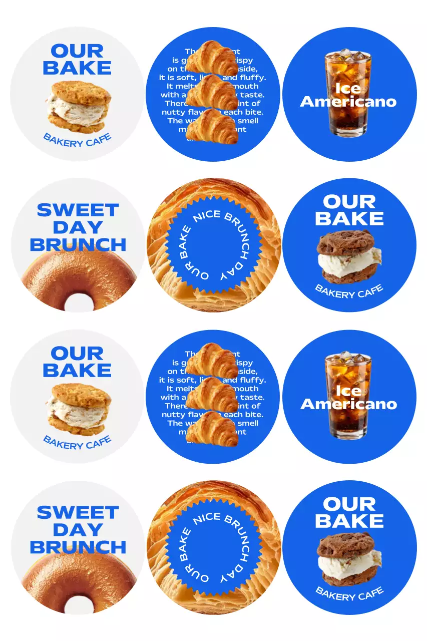 파랑 심플 브런치 홍보