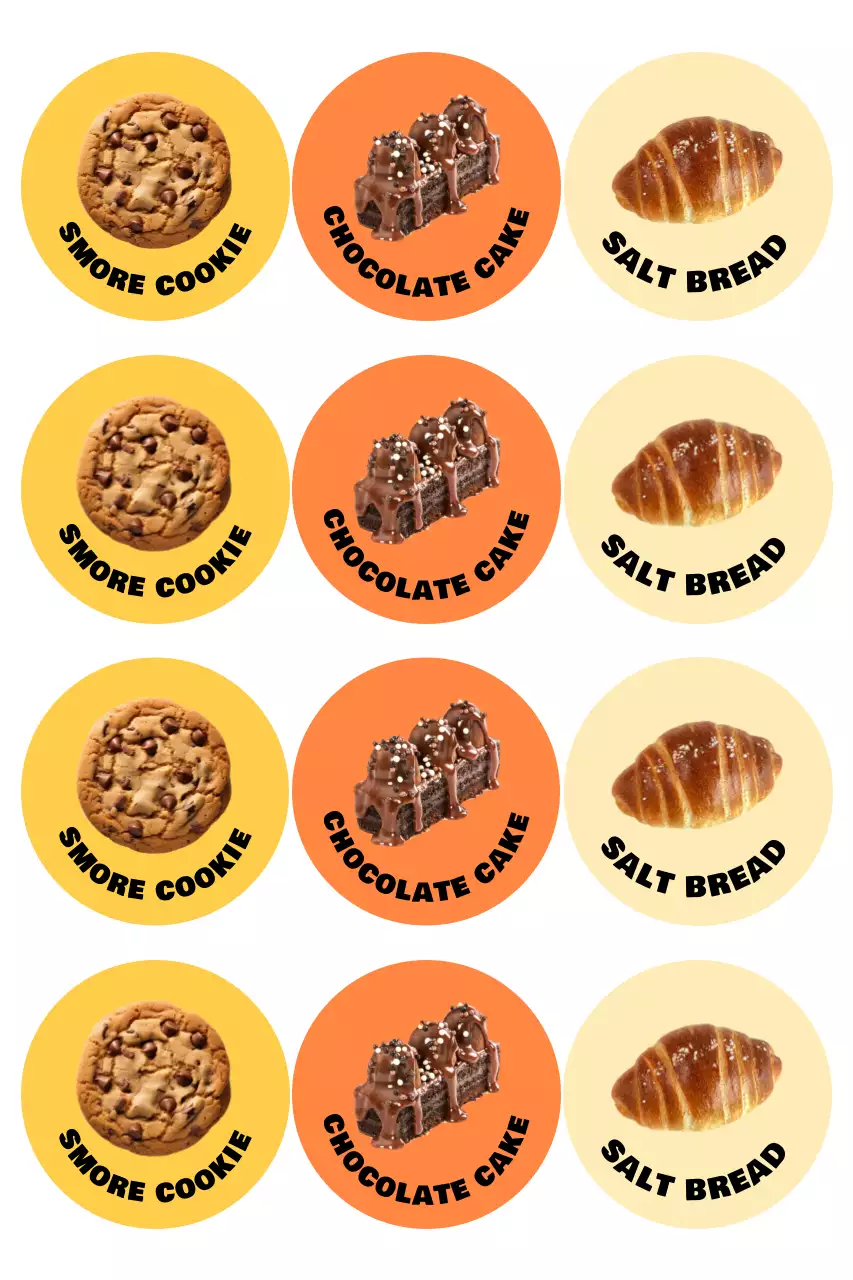 노랑 팝 디저트 굿즈