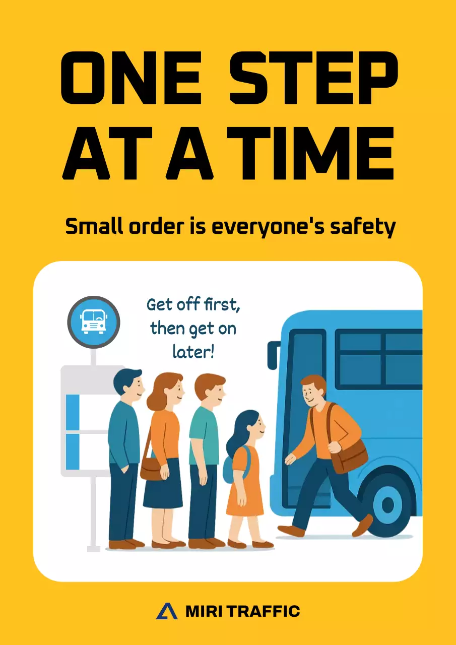 thông báo an toàn hiện đại màu vàng