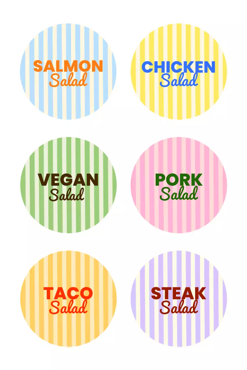 무지개 팝 메뉴판 광고