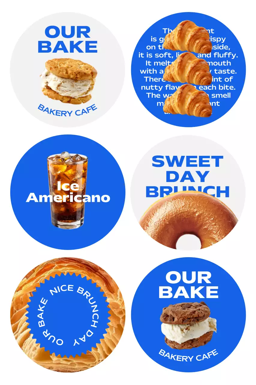 파랑 모던 브런치 광고