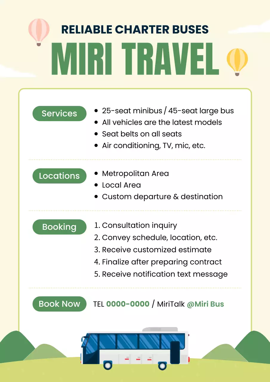 green modern travel promotion