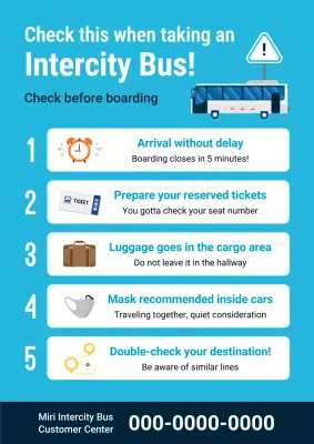 panduan perjalanan modern biru