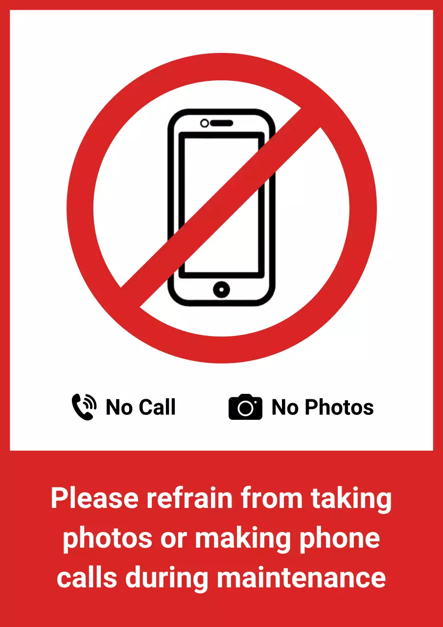 pemberitahuan perawatan minimal berwarna merah