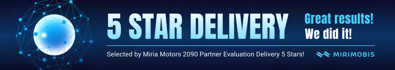 anúncio de entrega moderno azul