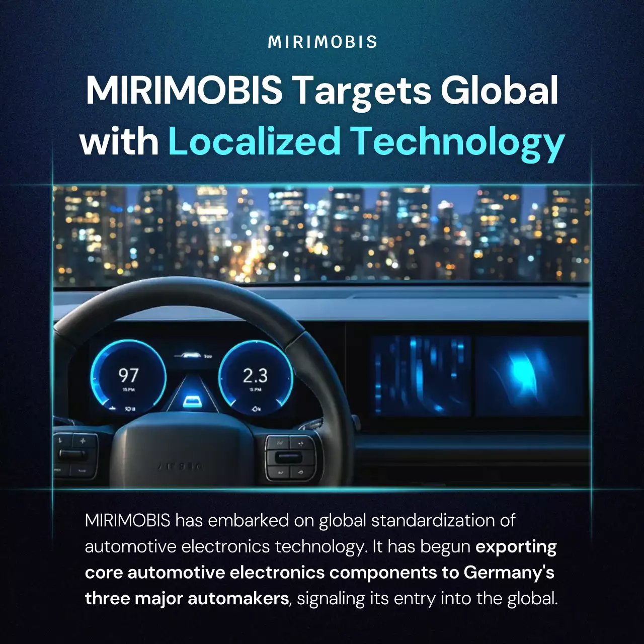 thông báo ô tô hiện đại màu xanh