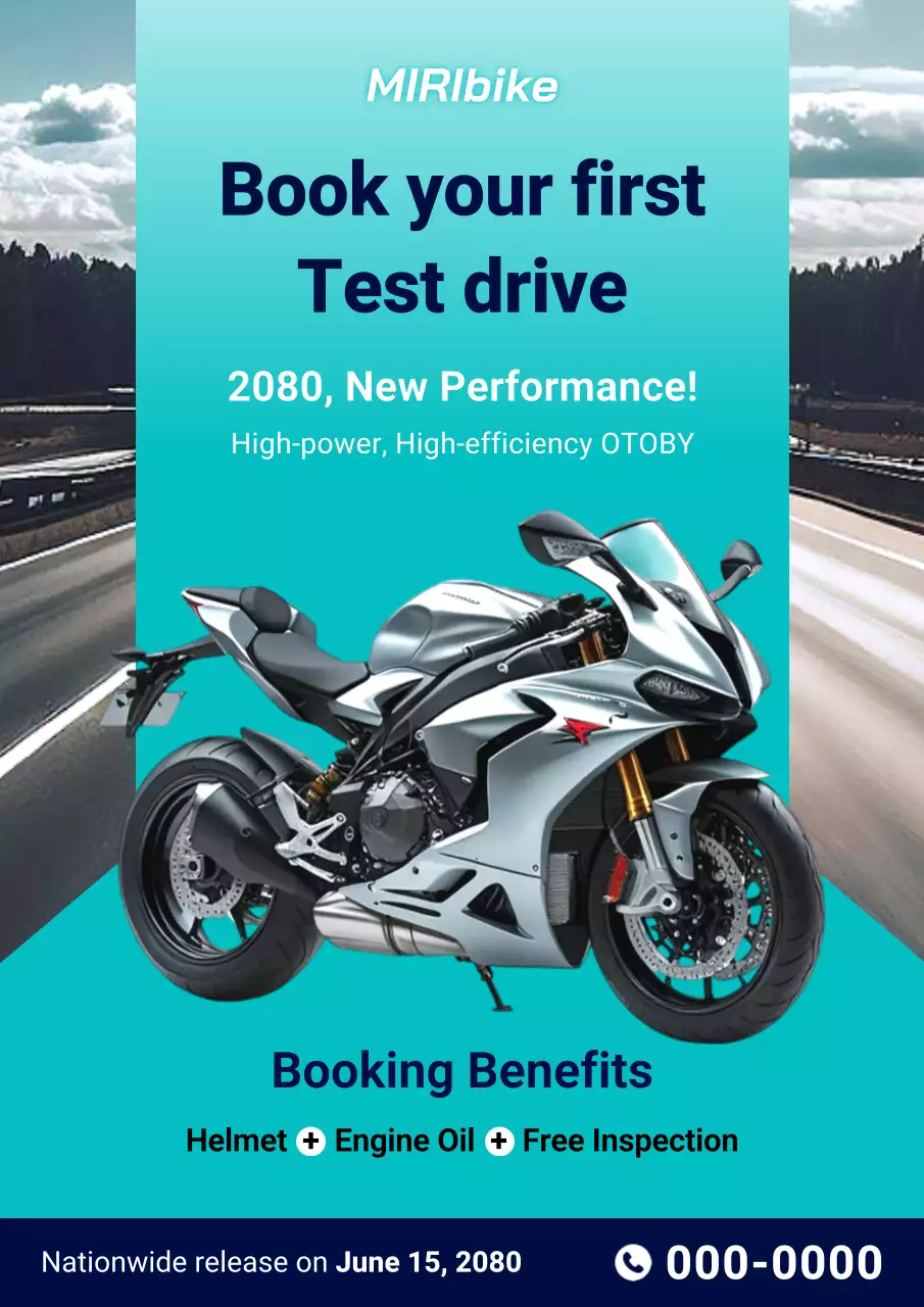 promosi sepeda motor modern teal