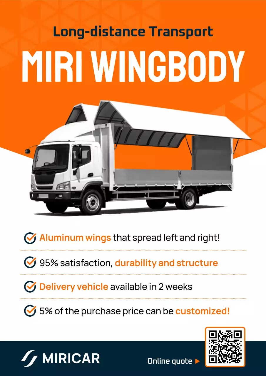 promosi transportasi modern oranye