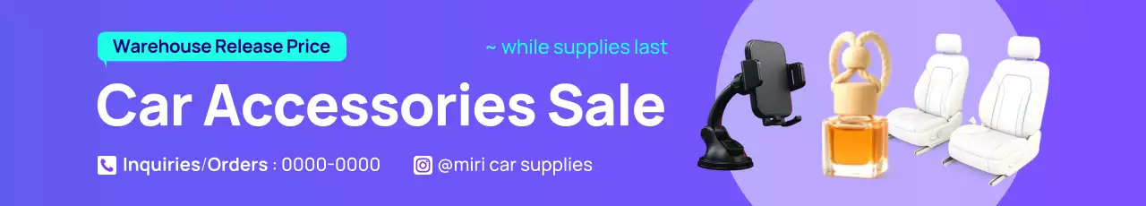 promoção de carro moderno roxo