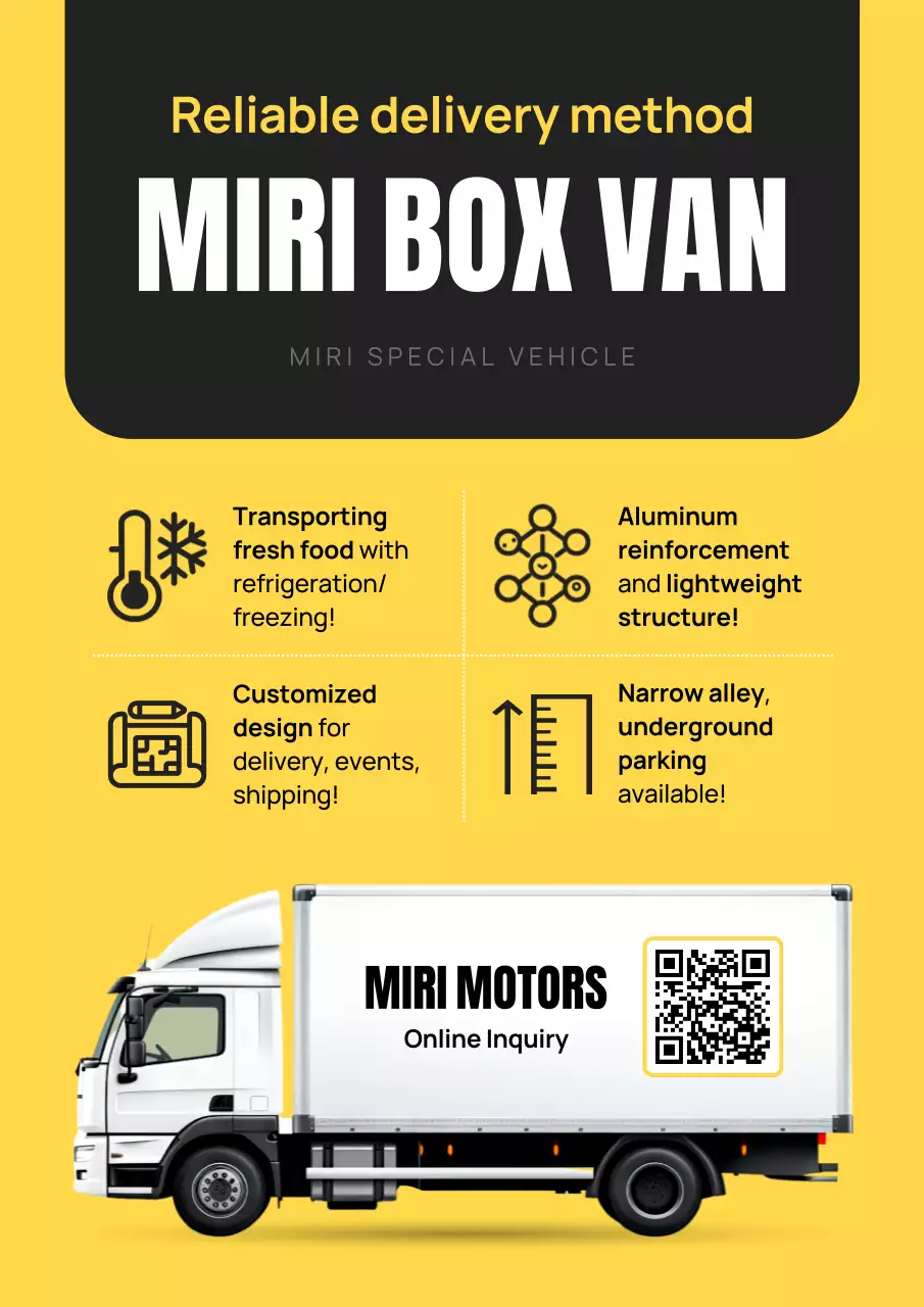 yellow modern delivery promotion