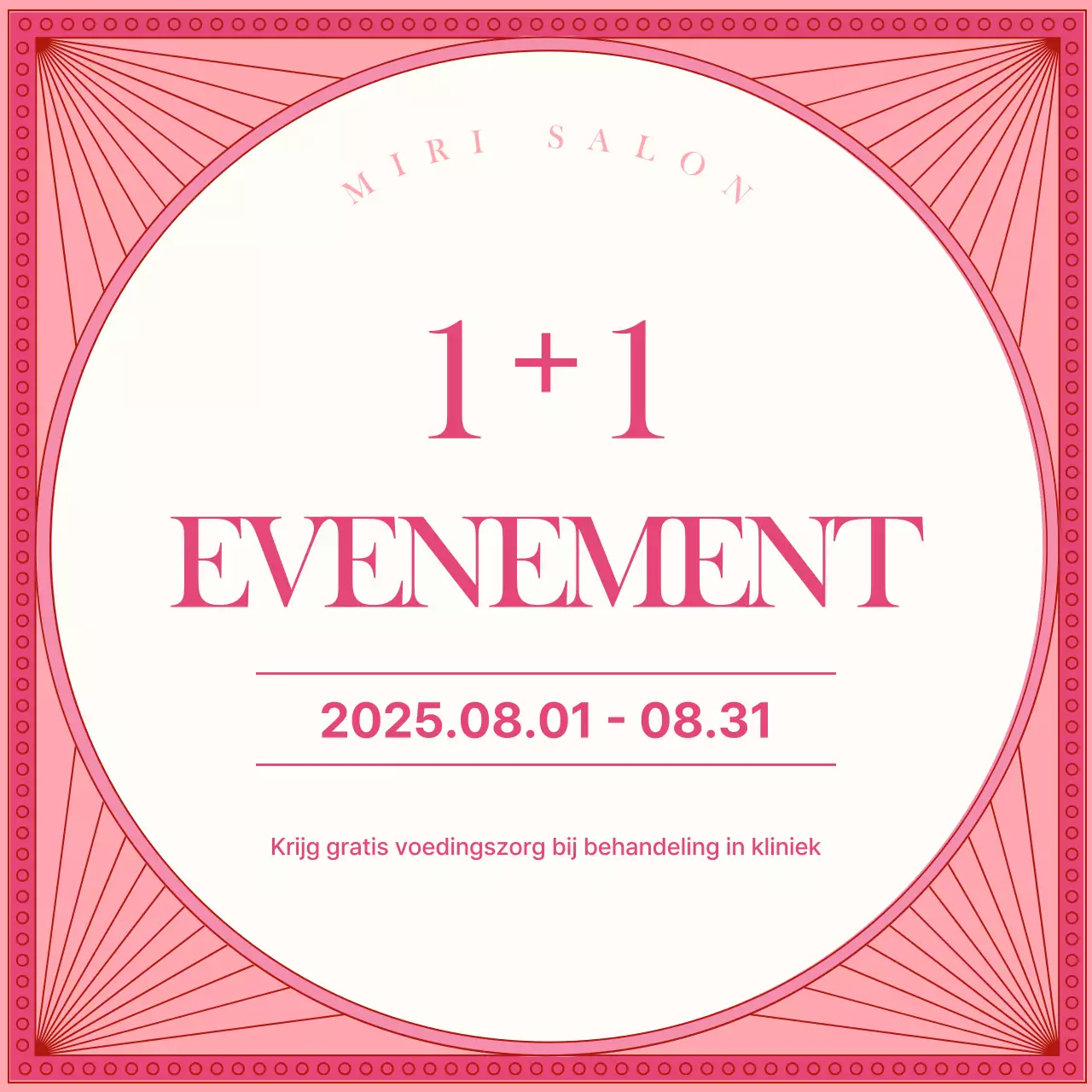 Roze Modern Promotie 11 Evenement