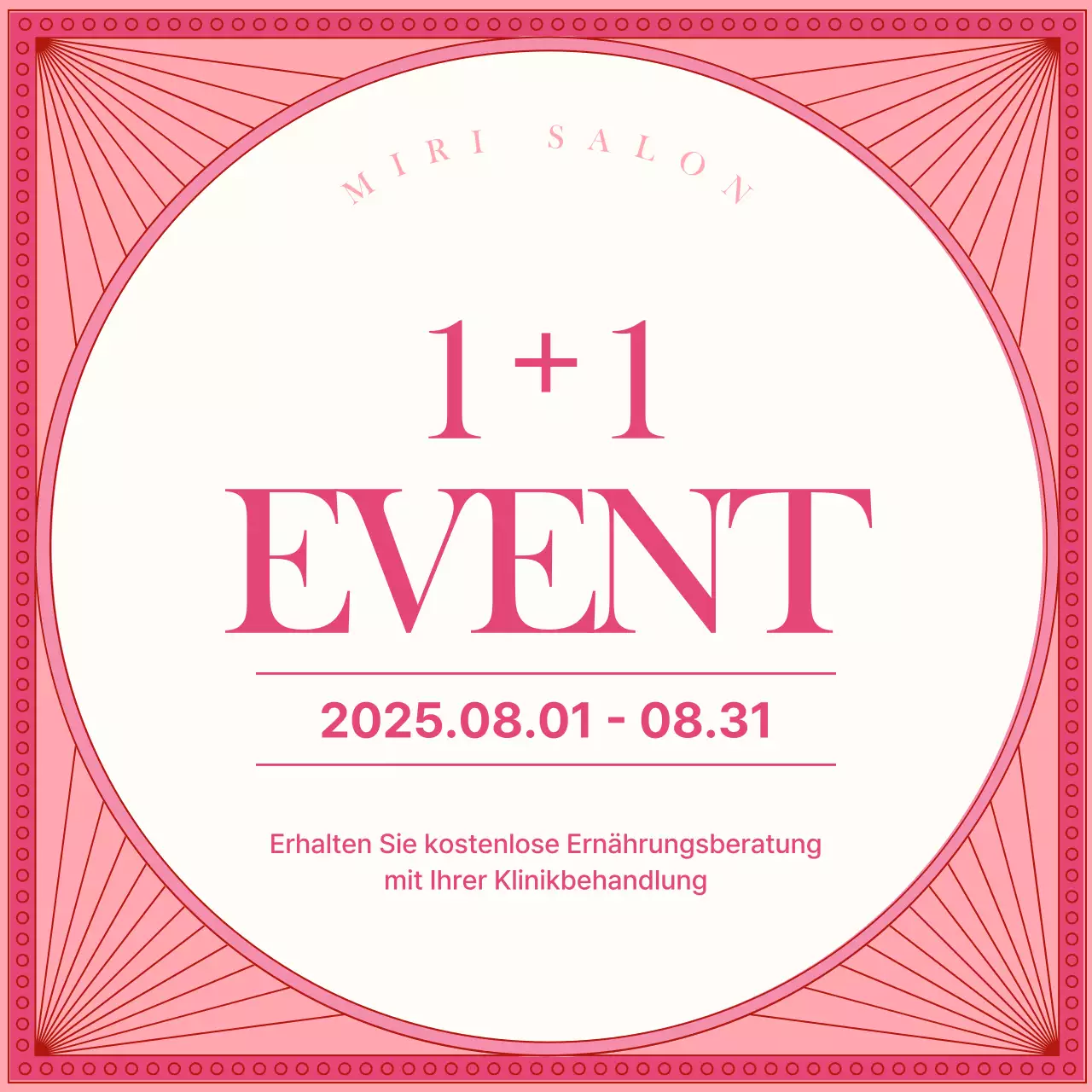 Pink Modern Promotion 11 Veranstaltung