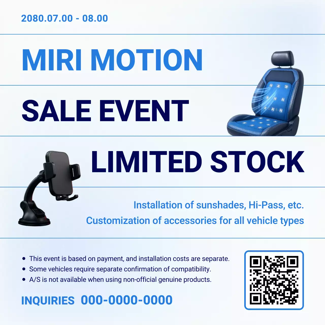 quảng cáo xe hiện đại màu xanh